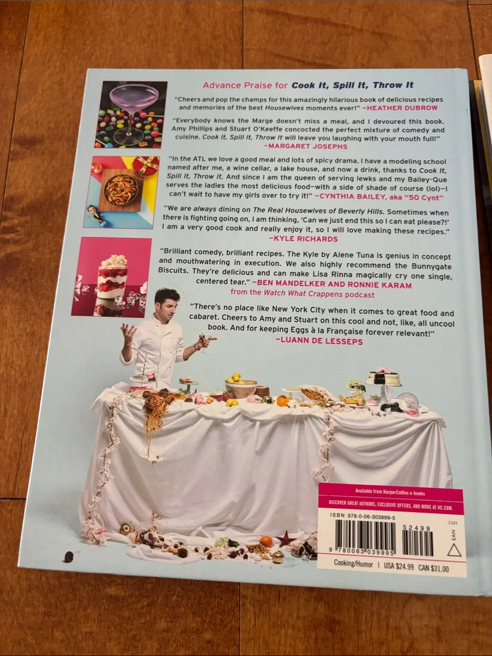 The Quick Six Fix Cookbook & Cook It, Spill It, Throw it Housewives Parody NEW